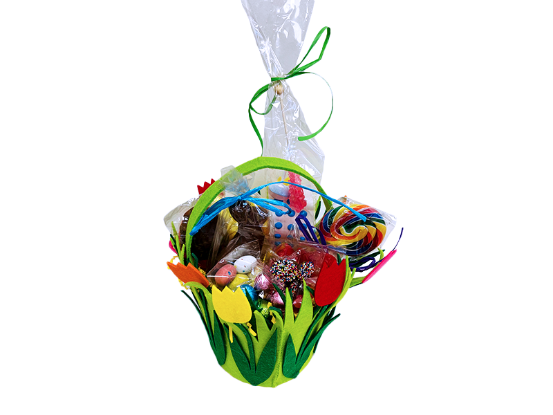 Spring Tulips Basket
