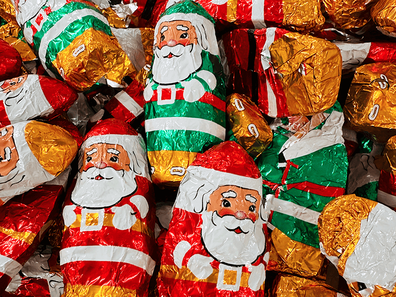 Milk Chocolate Santas